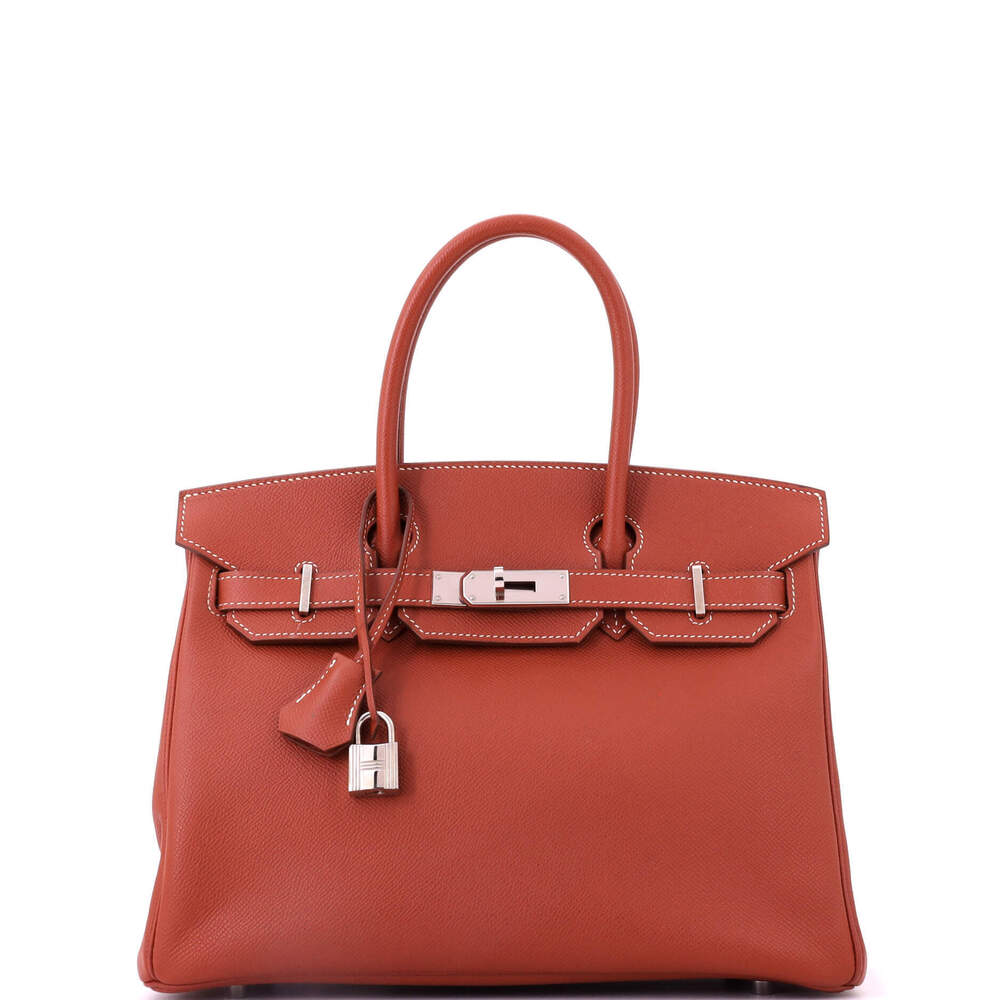 Hermes Birkin 30 Orange Epsom with Palladium Hardware